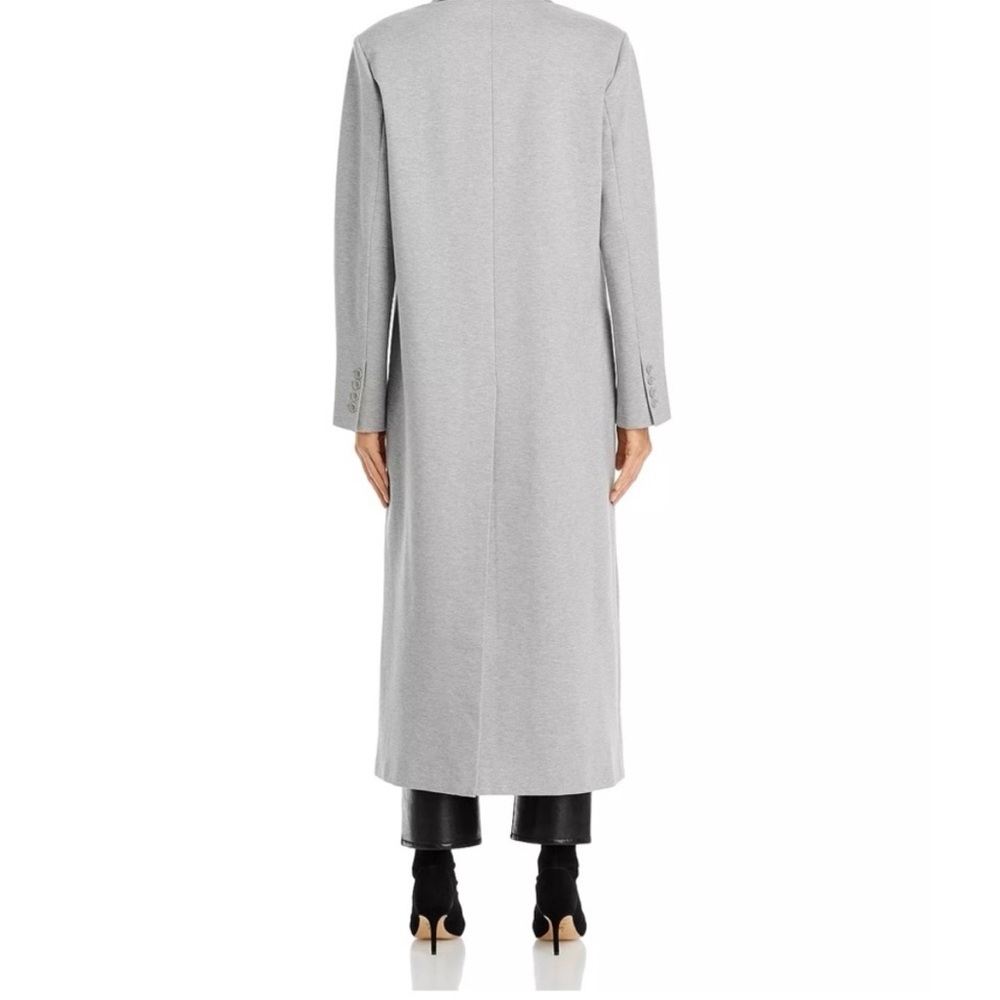 Good American Grey Long Double Breasted Lined Trench Jacket, NWOT, Small - Picture 5 of 12